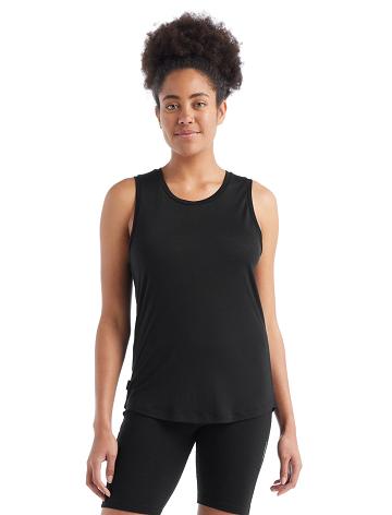 T Shirts Icebreaker Merino Sphere II Tank Femme Noir | FR 1572RVDW